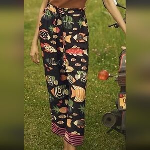 Anthropologie Multicolor Print Pants